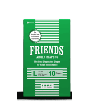 FRIENDS BASIC ADULT DIAPERS LARGE