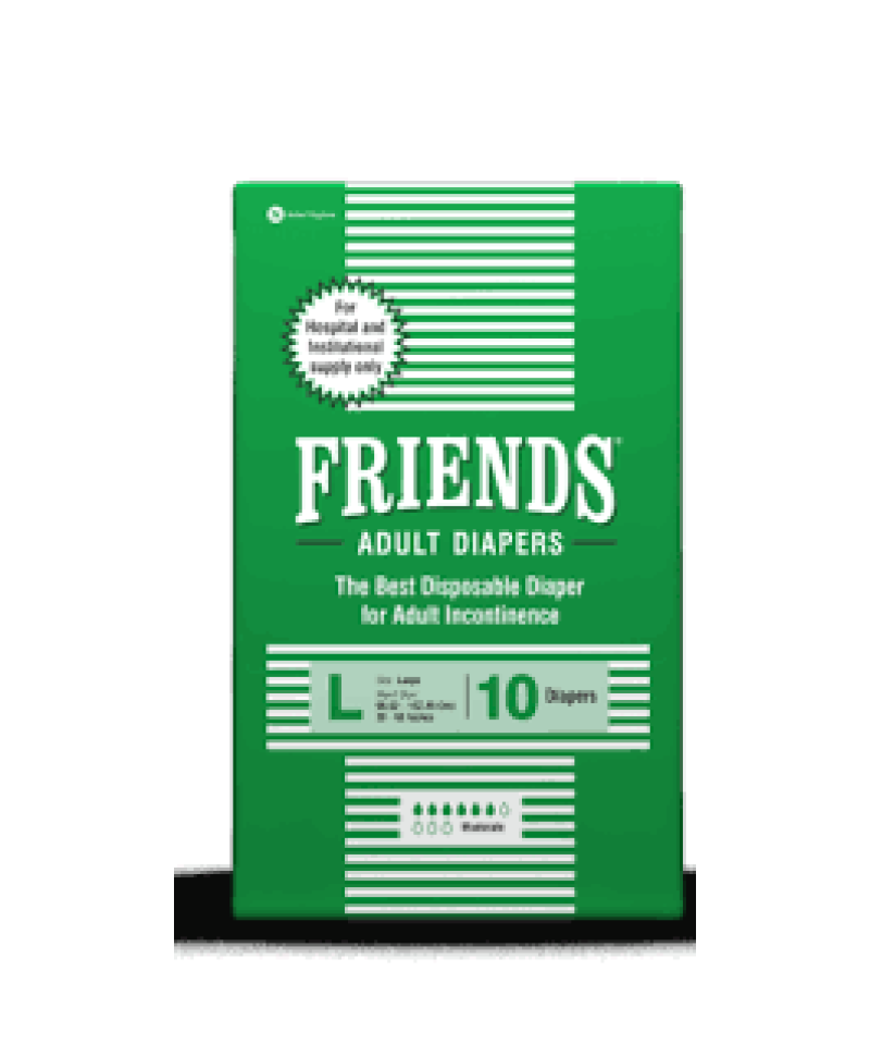 FRIENDS BASIC ADULT DIAPERS LARGE