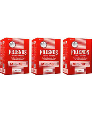 FRIENDS BASIC ADULT DIAPERS MEDIUM