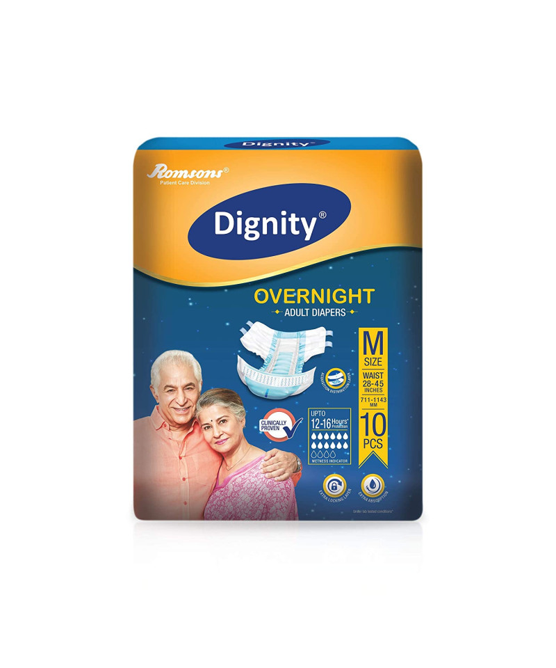 DIGNITY OVERNIGHT ADULT  DIAPER MEDIUM