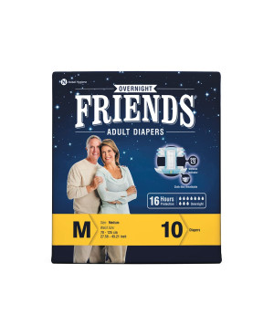 FRIENDS OVERNIGHT ADULT DIAPER MEDIUM