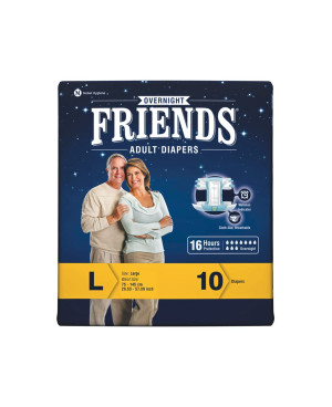 FRIENDS OVERNIGHT ADULT DIAPER LARGE