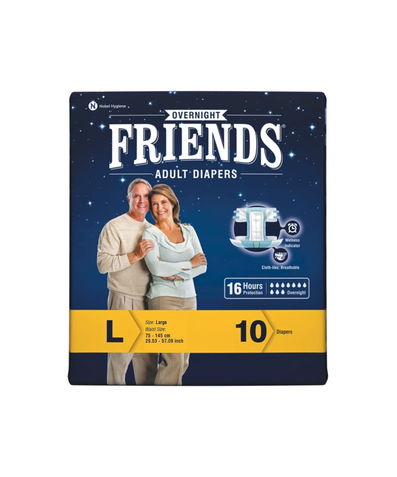 FRIENDS OVERNIGHT ADULT DIAPER LARGE