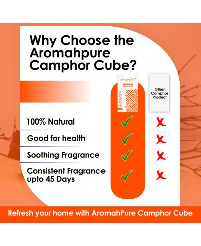 AROMAHPURE CAMPHOR CUBE (White Sandalwood)