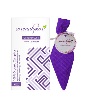 AROMAHPURE CAMPHOR CUBE (Joyful Lavender)