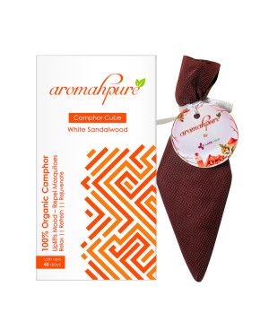 AROMAHPURE CAMPHOR CUBE (White Sandalwood)