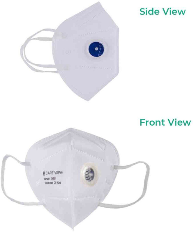 CAREVIEW EARLOOP N95 MASK WITH VALVE