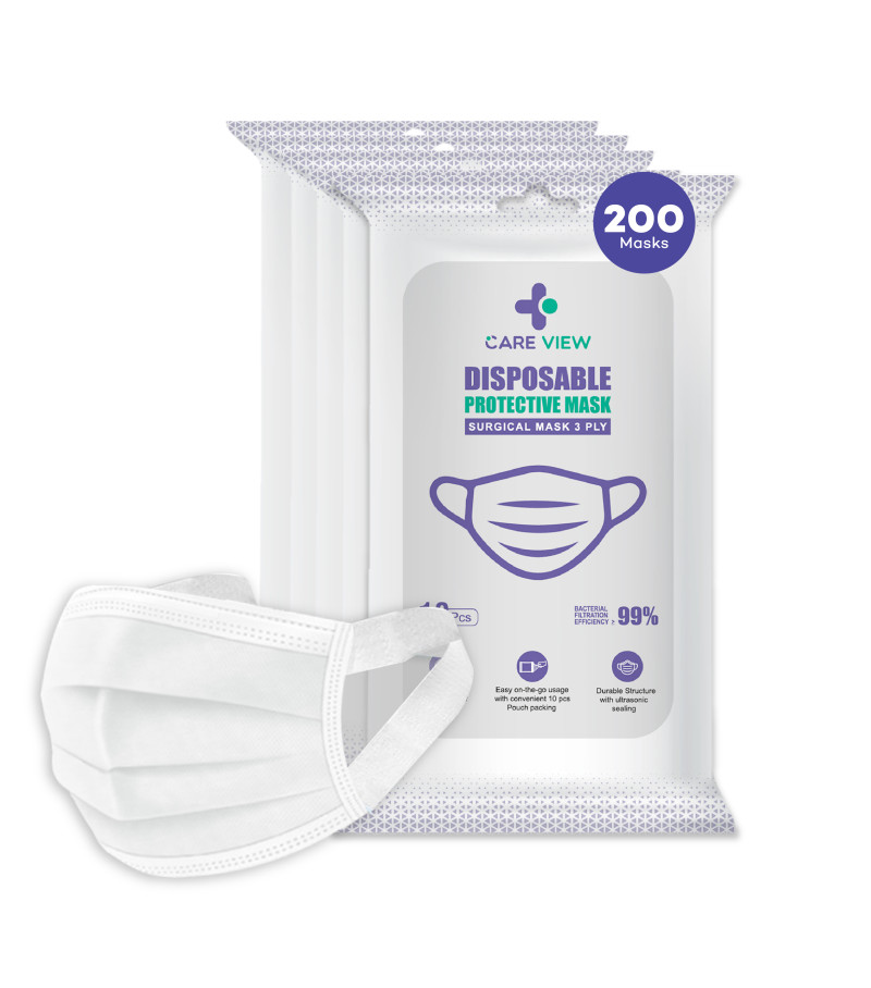 Careview 3 Ply Disposable Surgical Face Mask with ...