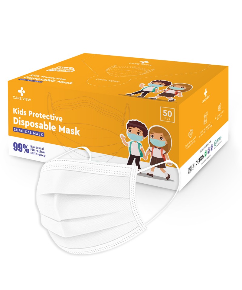 Careview Kids 4 Ply Disposable Surgical Face Mask Box 