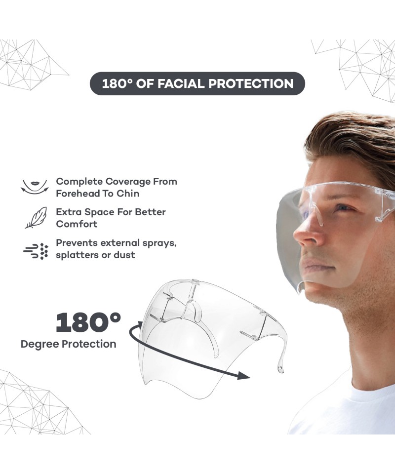 Careview Goggle Style Clear Vision Face Shield