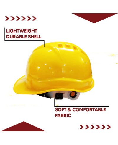 Robustt X Shree JEE Ratchet Type Adjustment-Safety Helmet with Sweat Band