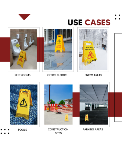 Robustt Caution Men At Work Sign Board 62 X 30 cm