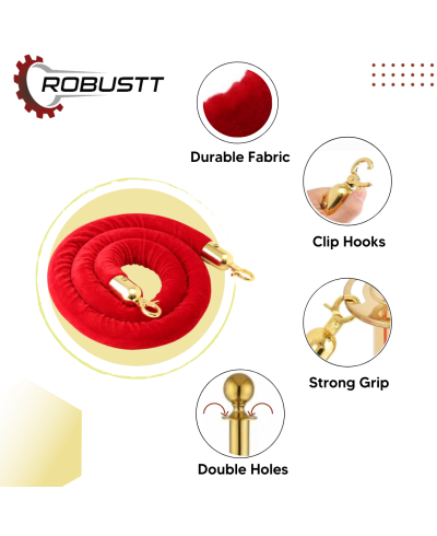 Robustt Q Manager |900mm Pillar|1.5mtr Rope