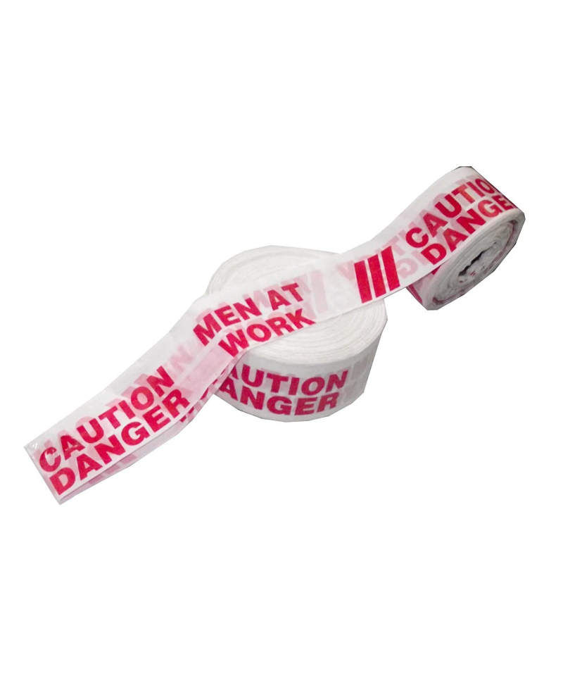 Robustt Caution / Danger / Men at work Barricading Tape 3 Inches x 130 Mtr