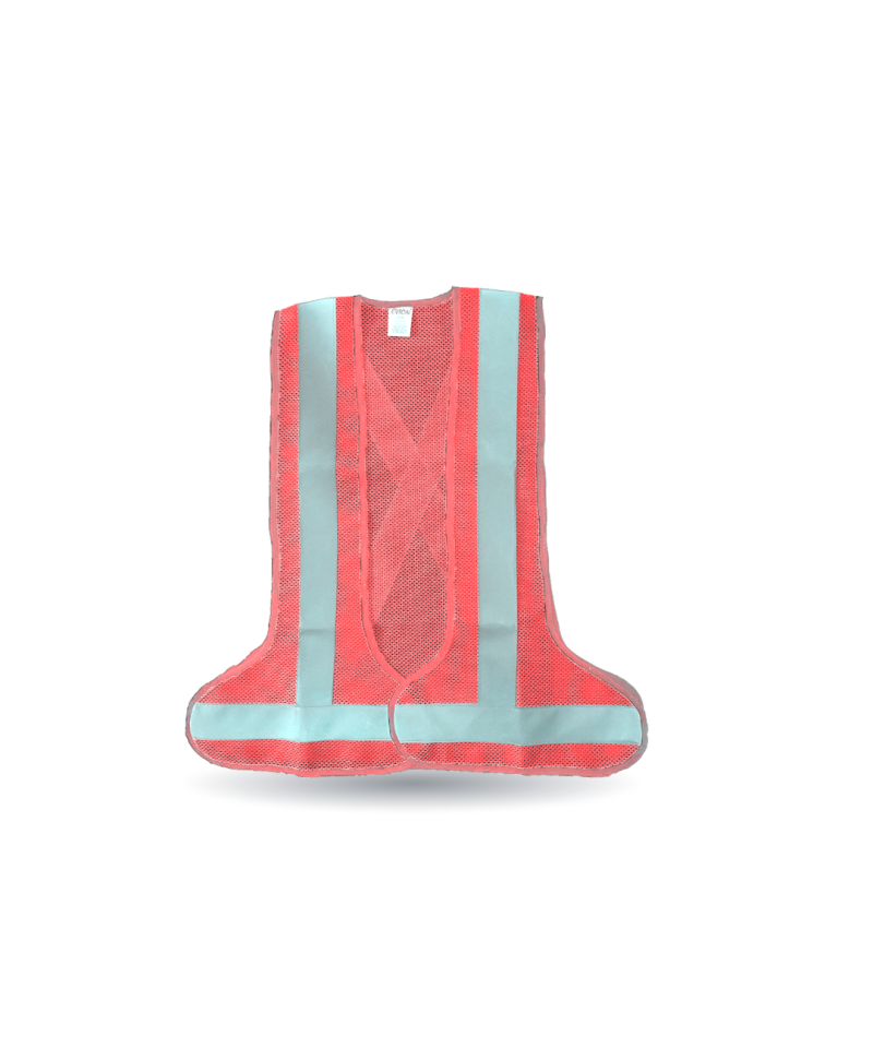 Robustt Orange Harness Reflective Safety Jacket