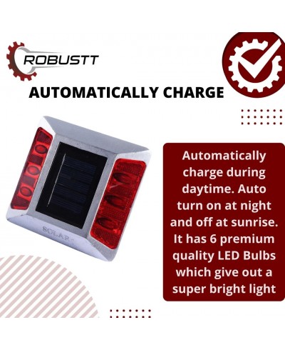 Robustt  Aluminium solar stud with greater visibility 