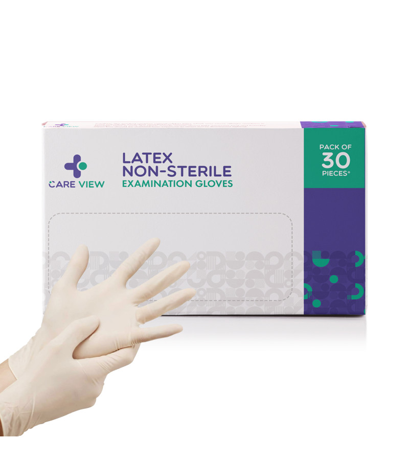 Careview Latex Medical Examination Hand Gloves 